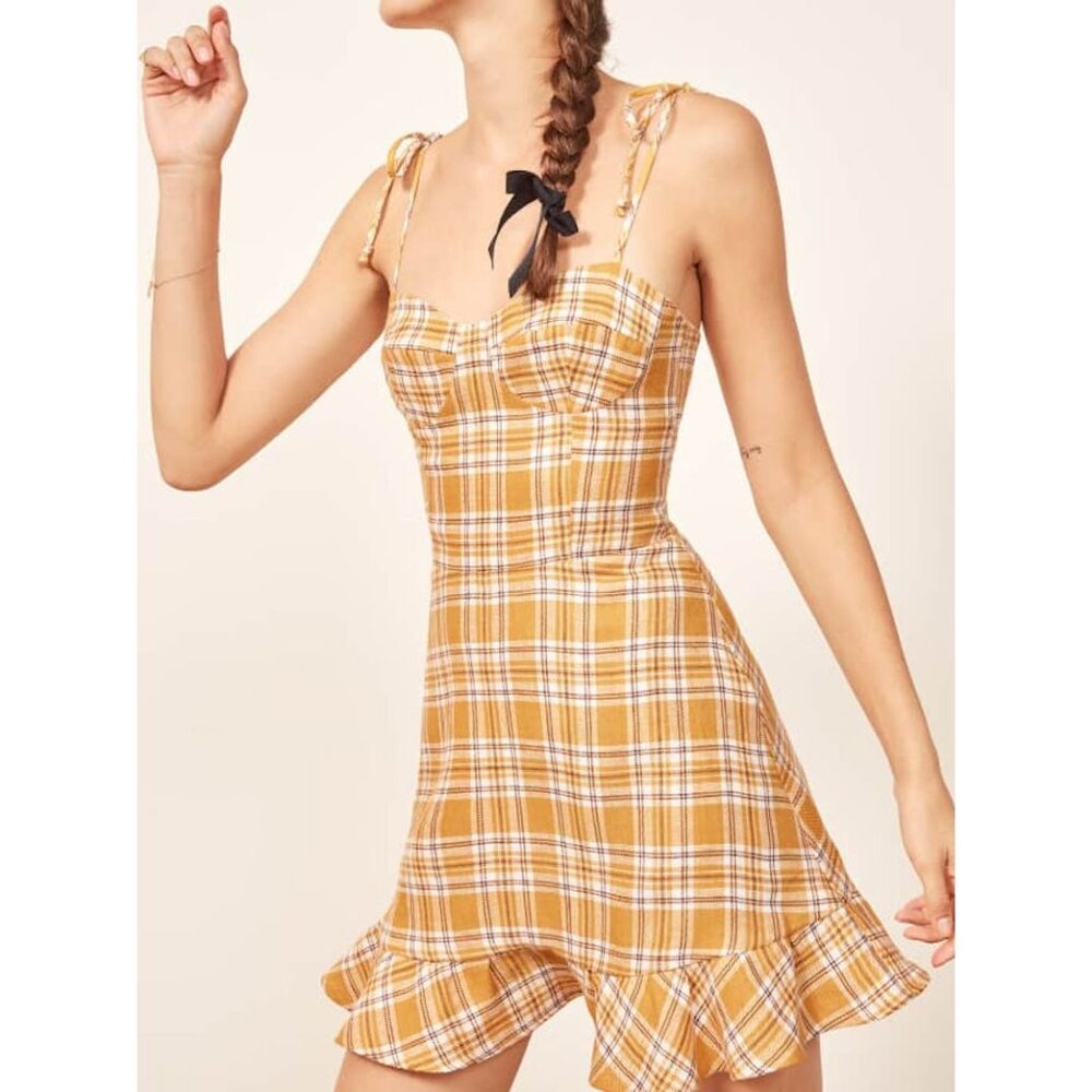 Reformation Porto Dress in Cher